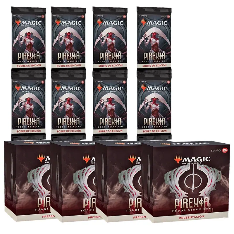 Mtg Combo 4 Kits Prerelease At Home - Phyrexia All Will Be One + 8 Set Boosters