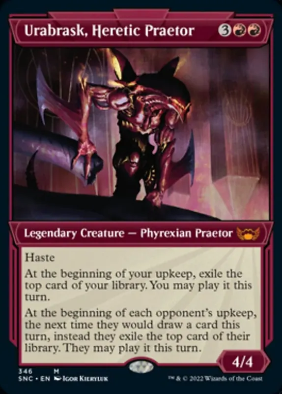 Urabrask, Heretic Praetor (Showcase Art Deco) [Streets of New Capenna] - Español