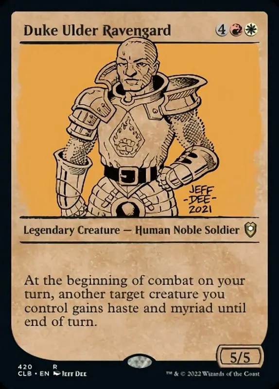 Duke Ulder Ravengard (Showcase) [Commander Legends: Battle for Baldur's Gate]
