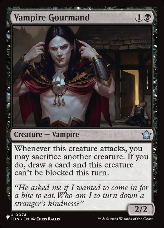 Vampire Gourmand [The List]