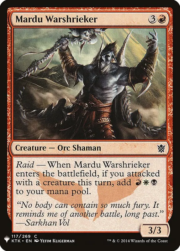 Mardu Warshrieker [The List]