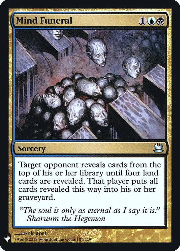 Mind Funeral [The List]