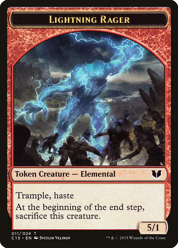 Lightning Rager [Commander 2015 Tokens]