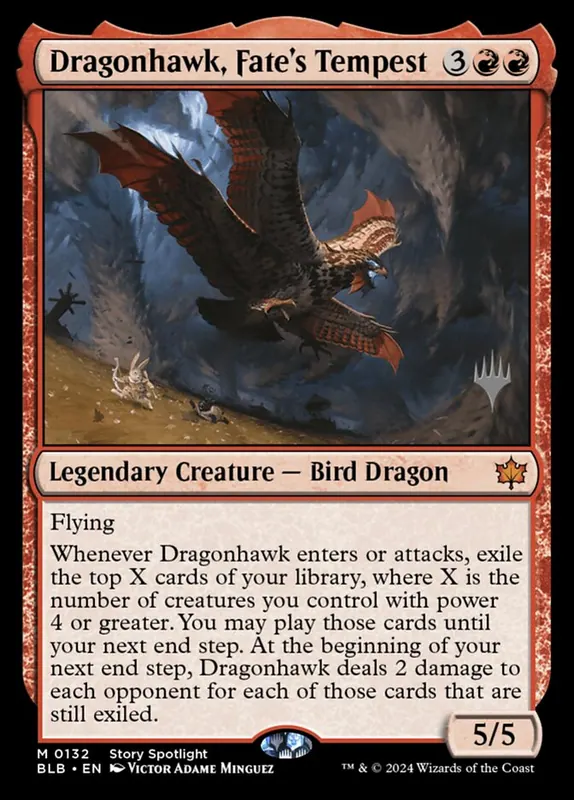 Dragonhawk, Fate's Tempest [Bloomburrow Promos]