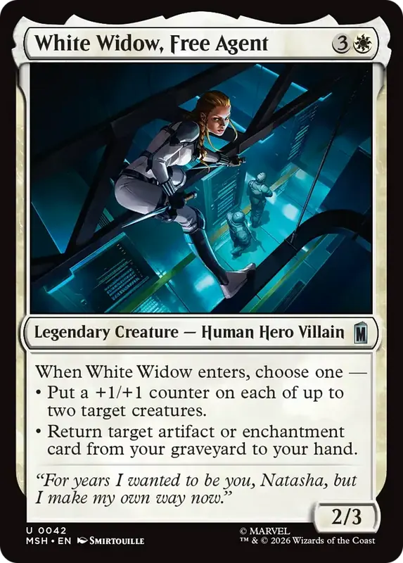 White Widow, Free Agent [Marvel Super Heroes]