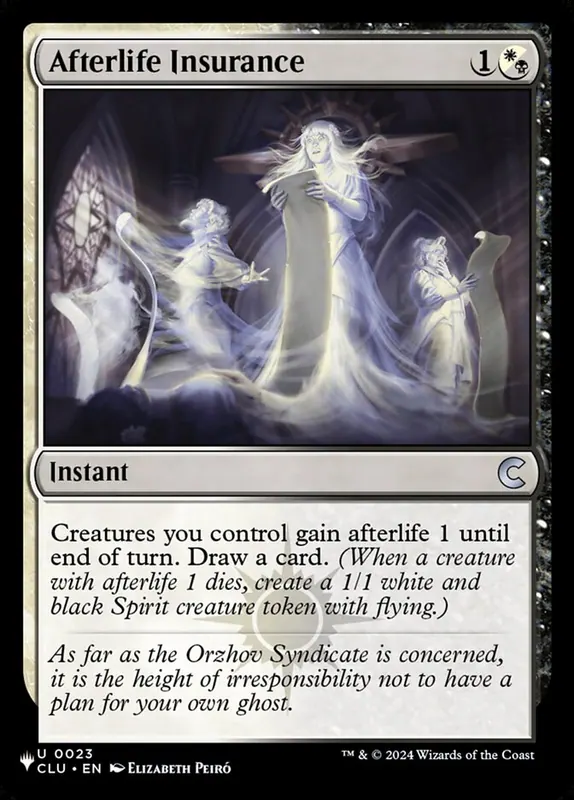 Afterlife Insurance [The List]