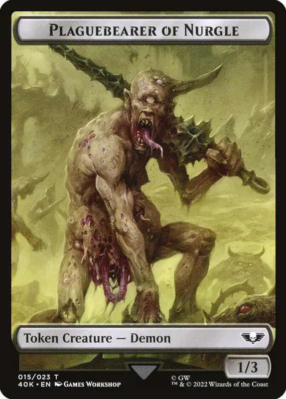 Plaguebearer of Nurgle [Warhammer 40,000 Tokens]