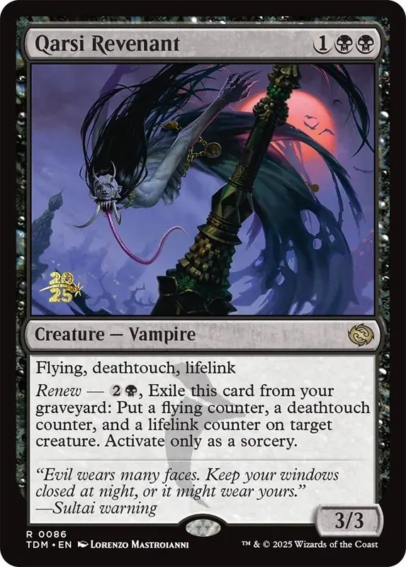 Qarsi Revenant [Tarkir: Dragonstorm Prerelease Cards] - Español