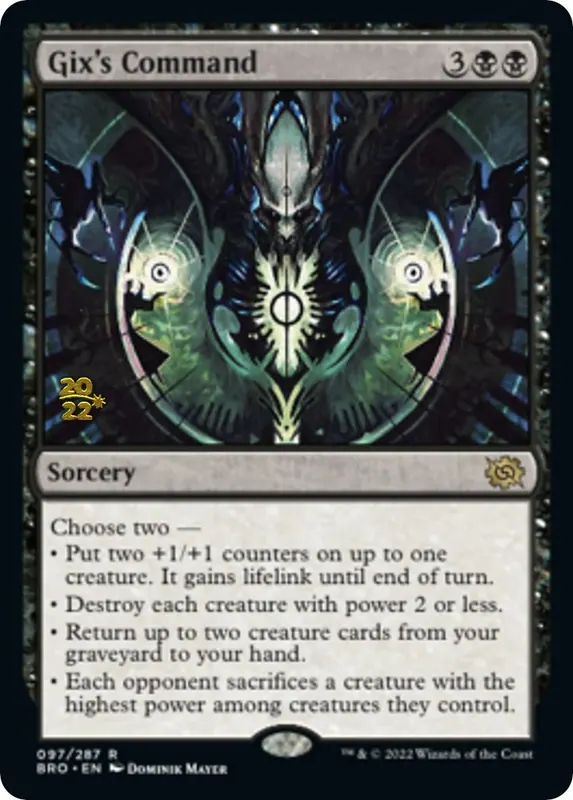 Gix's Command [The Brothers' War Prerelease Promos]