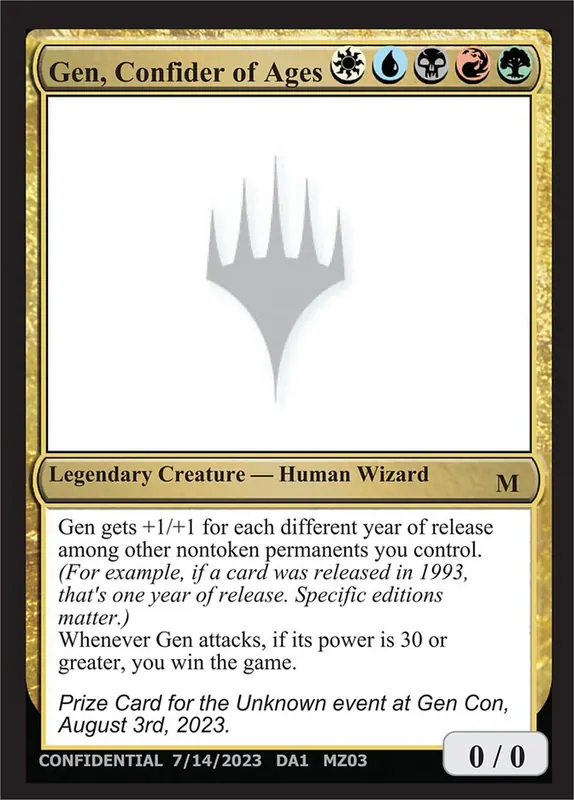 Gen, Confider of Ages [Unknown Event]