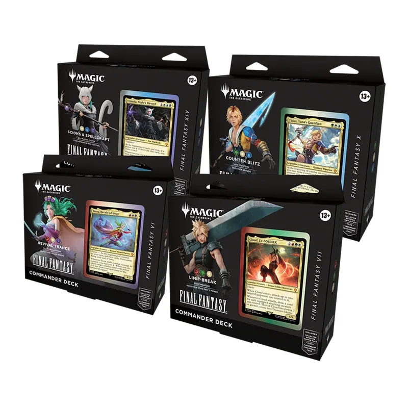 Mtg - Final Fantasy - Commander Decks Pack x 4 - Ingles & Español