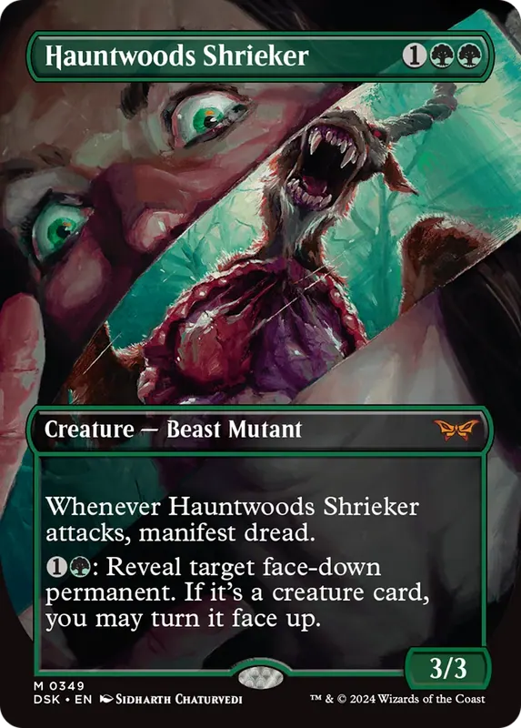Hauntwoods Shrieker (Borderless) - Español [Duskmourn: House of Horror]