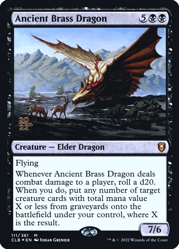 Ancient Brass Dragon [Battle for Baldur's Gate Promos]
