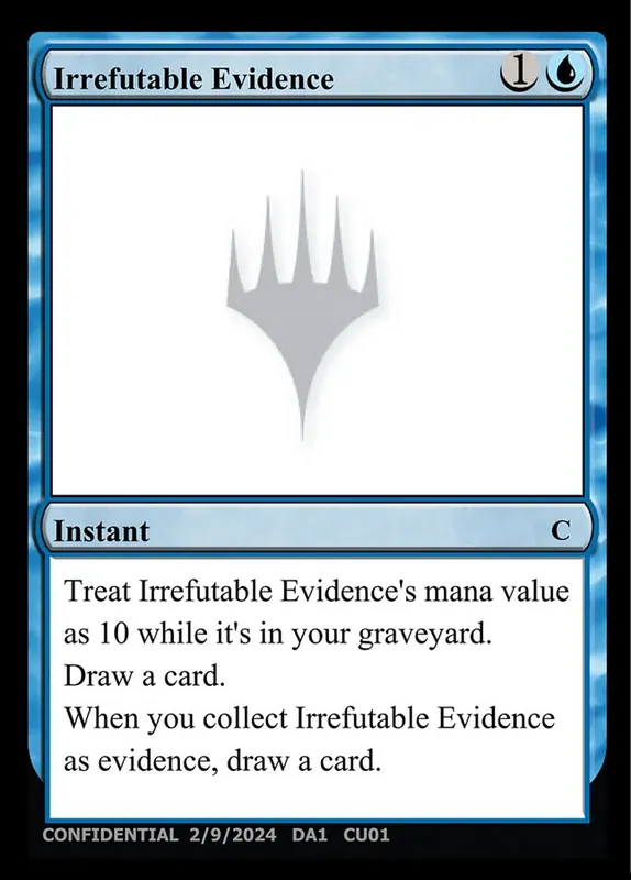 Irrefutable Evidence [Unknown Event]