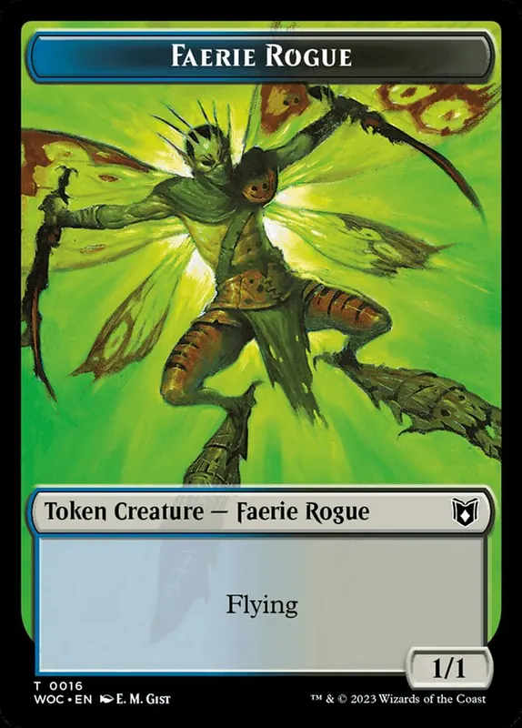 Faerie Rogue [Wilds of Eldraine Commander Tokens]