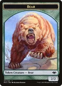 Bear // Spirit Double-Sided Token [Modern Horizons Tokens]