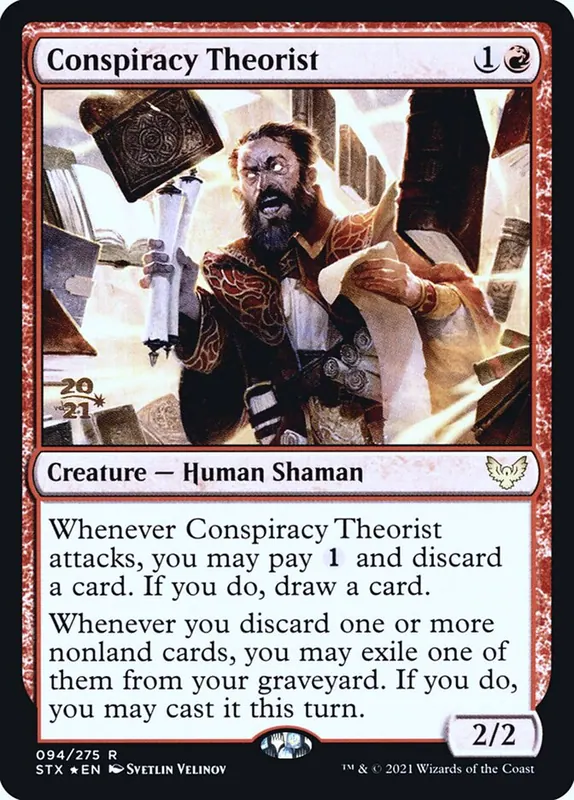 Conspiracy Theorist [Strixhaven: School of Mages Promos]