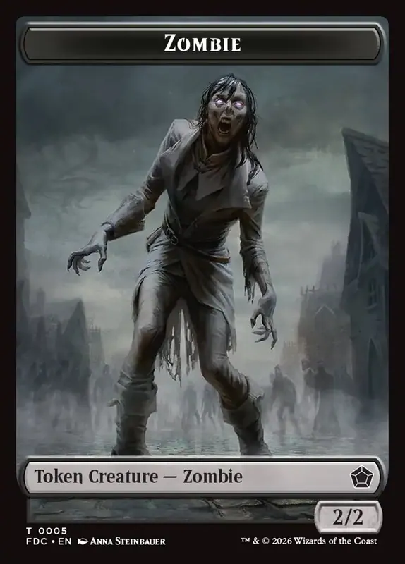 Zombie [Foundations Commander Tokens]