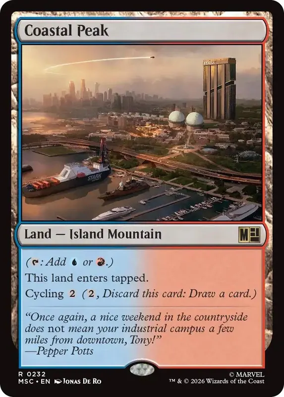 Coastal Peak (Surge Foil) [Marvel Super Heroes Commander]