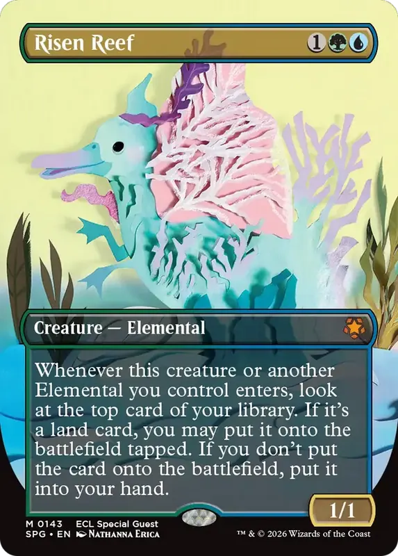 Risen Reef (Borderless) [Lorwyn Eclipsed Special Guests]