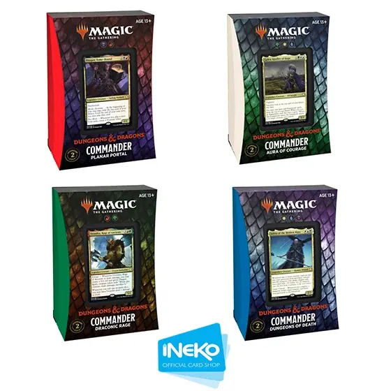 MTG COMMANDER DECKS D&D X 4 INGLES