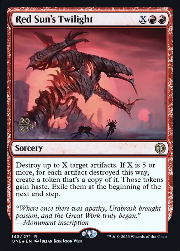 Red Sun's Twilight [Phyrexia: All Will Be One Promos]