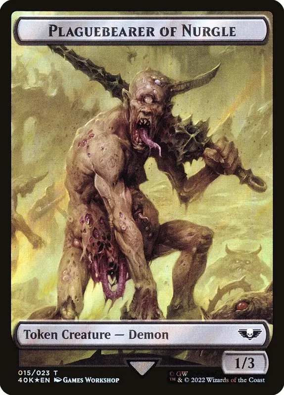 Plaguebearer of Nurgle [Warhammer 40,000 Tokens]