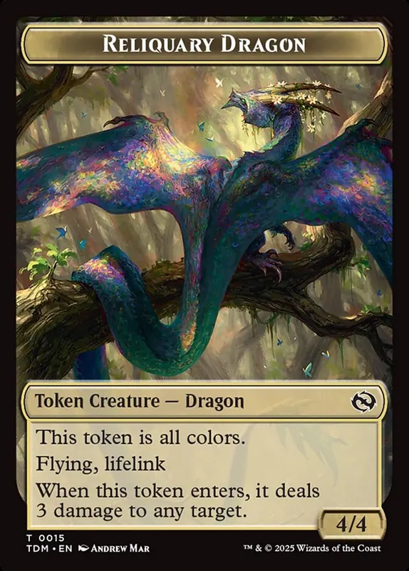 Reliquary Dragon [Tarkir: Dragonstorm Tokens]