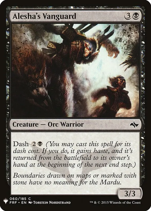 Alesha's Vanguard [The List]