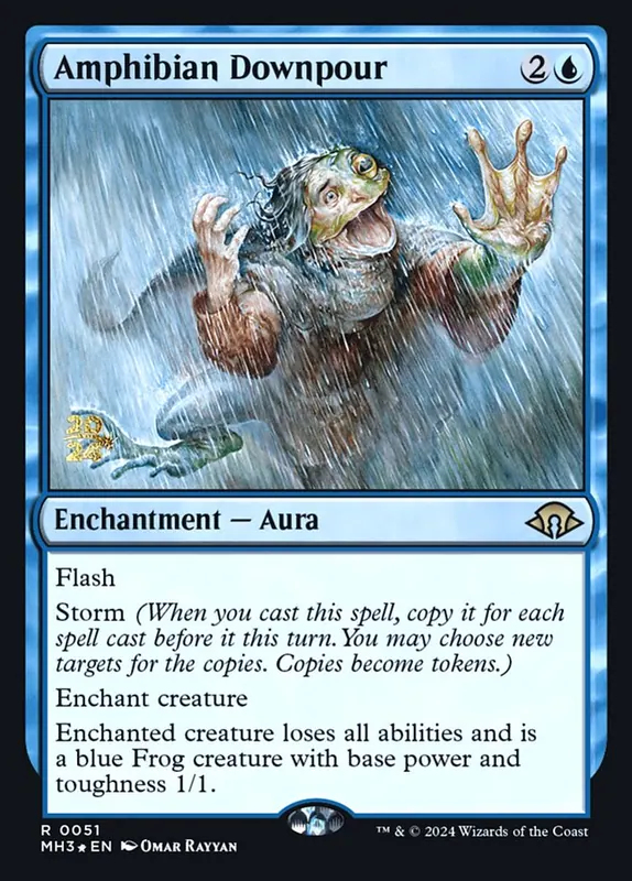 Amphibian Downpour [Modern Horizons 3 Promos]