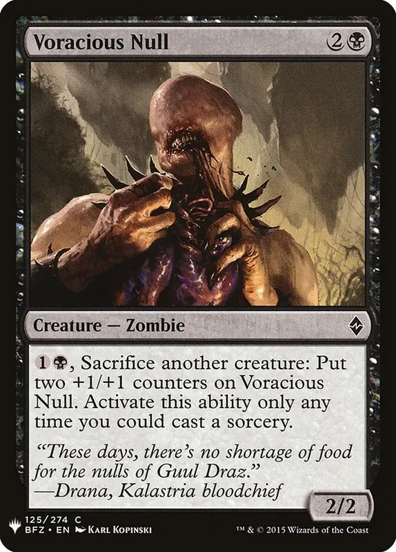 Voracious Null [The List]