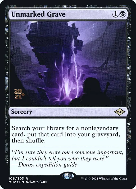 Unmarked Grave [Modern Horizons 2 Promos]