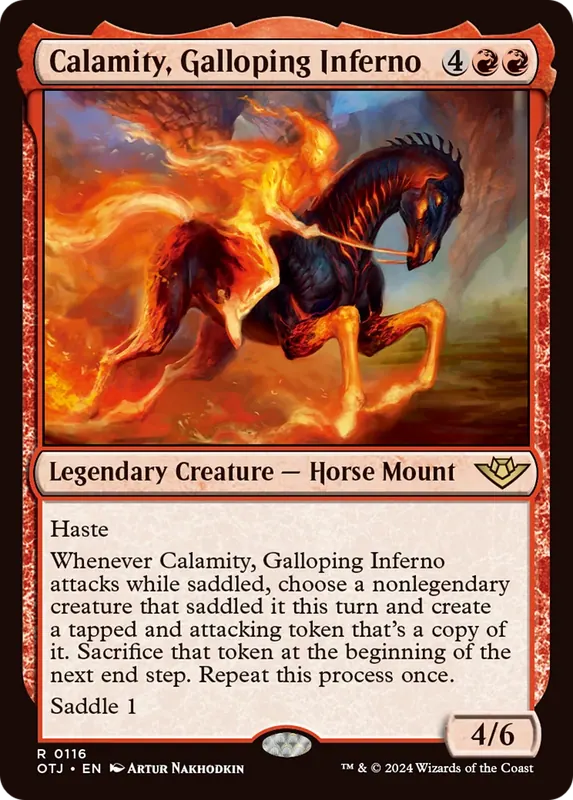 Calamity, Galloping Inferno [Outlaws of Thunder Junction] - Español