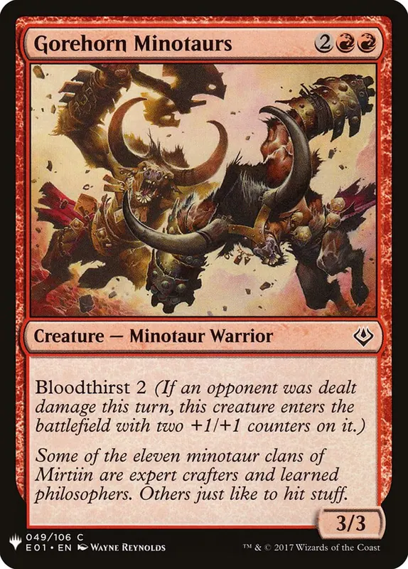 Gorehorn Minotaurs [The List]