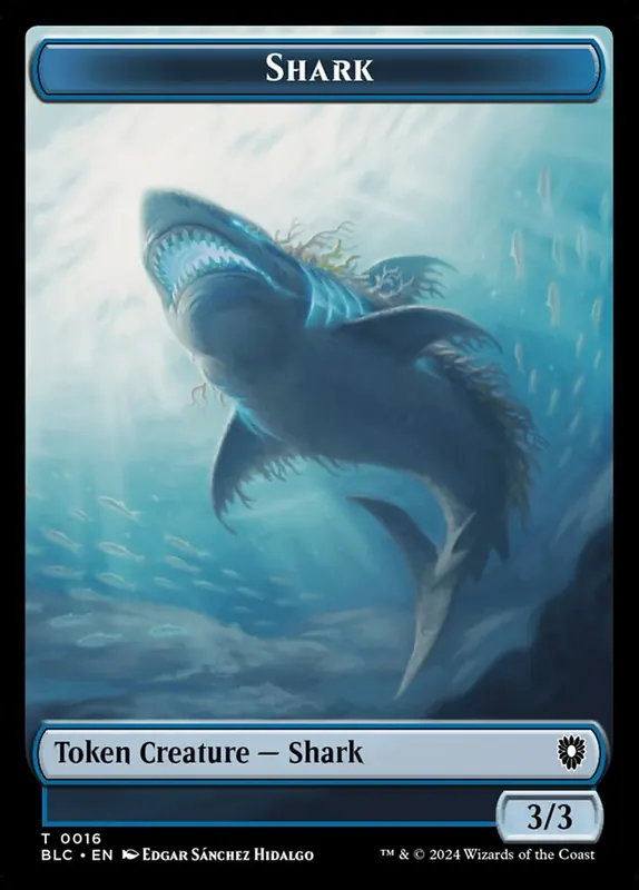 Shark [Bloomburrow Commander Tokens]