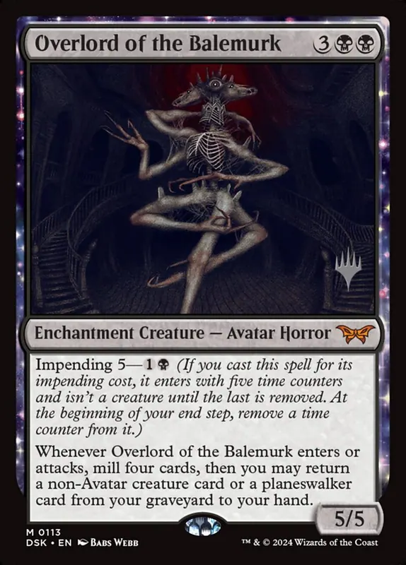 Overlord of the Balemurk [Duskmourn: House of Horror Promos]
