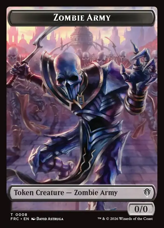 Zombie Army [Reality Fracture Commander Tokens]