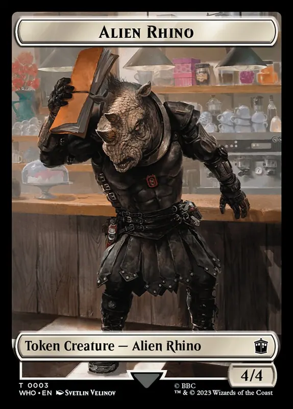 Alien Rhino [Doctor Who Tokens]