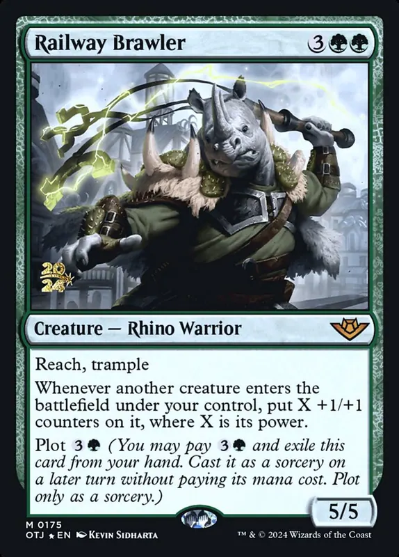 Railway Brawler [Outlaws of Thunder Junction Promos]