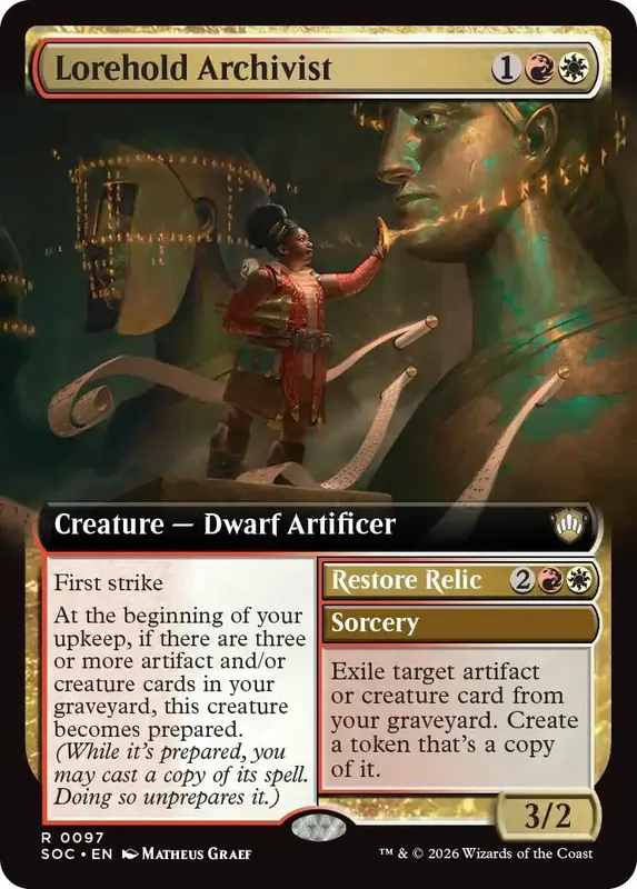 Lorehold Archivist (Extended Art) [Secrets of Strixhaven Commander]