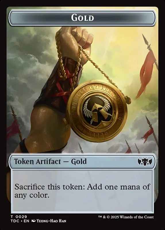 Gold [Tarkir: Dragonstorm Commander Tokens]