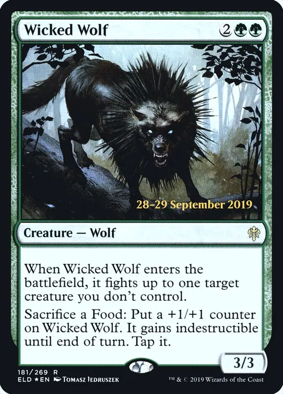 Wicked Wolf [Throne of Eldraine Promos]
