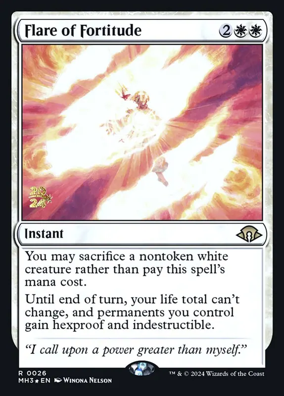 Flare of Fortitude [Modern Horizons 3 Promos]