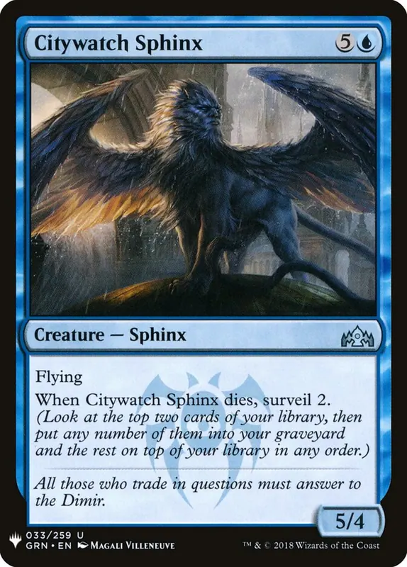Citywatch Sphinx [The List]