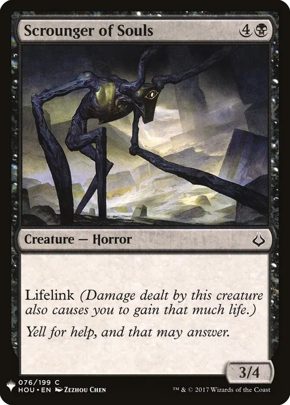 Scrounger of Souls [The List]