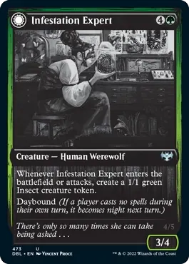 Infestation Expert // Infested Werewolf [Innistrad: Double Feature]