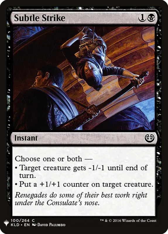 Subtle Strike [The List]