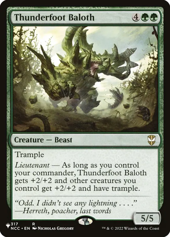 Thunderfoot Baloth [The List]