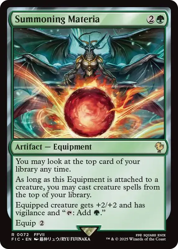 Summoning Materia (Surge Foil) [FINAL FANTASY Commander]