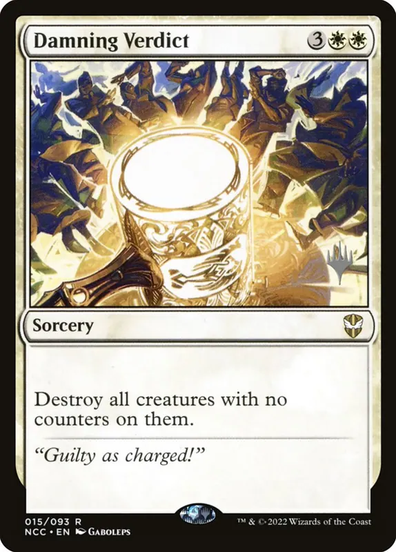 Damning Verdict [New Capenna Commander Promos]